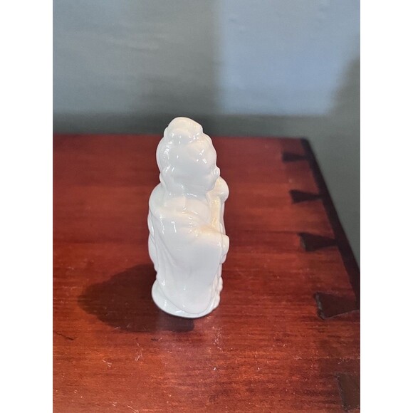 Blanc de Chine White Porcelain Figurine Geisha Instrument Mandolin Small Mini - Picture 5 of 8